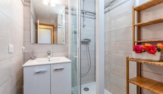 Ground floor, view mountain, terrace, 37m², Montchavin La Plagne in Bellentre
